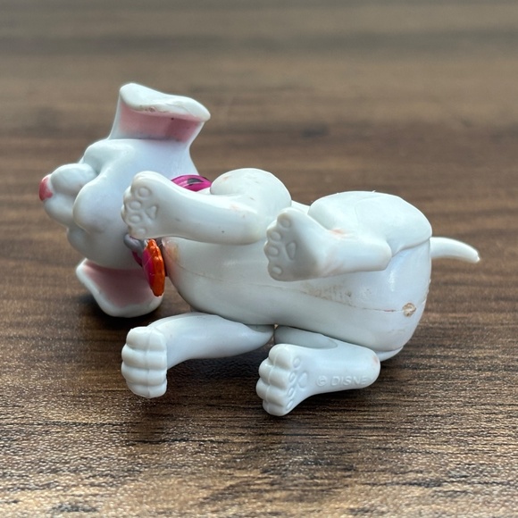 VINTAGE Disney 101 102 Dalmatians ODDBALL Dog Toy Figure 2” Puppy Pink Collar - Picture 8 of 8